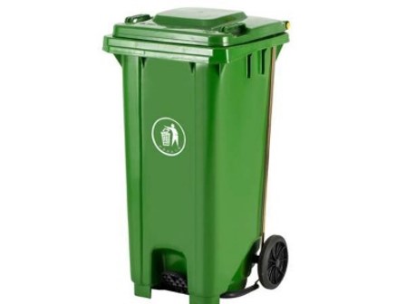 240 L PLASTIC BIN/ PEDAL