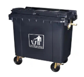 Heavy Duty Outdoor Garbage Bin | 660LTR
