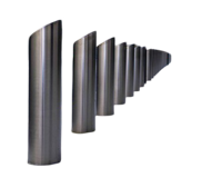 SS BOLLARD SLOPED TOP
