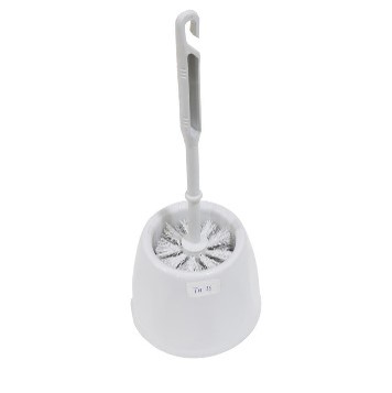 Plastic Toilet Brush Set | WHITE