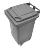 Plastic Garbage Bin | 70LTR